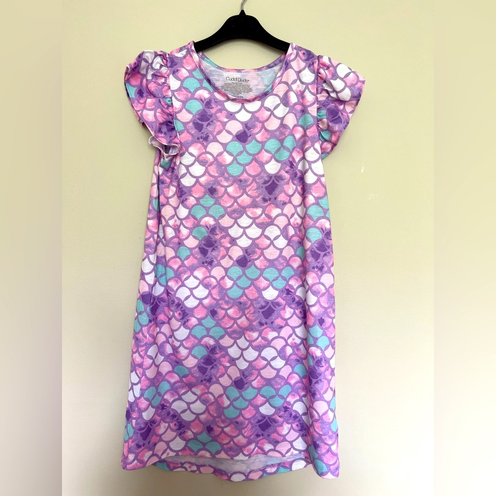 Cuddl Duds Girls Mermaid Nightgown L 10/12